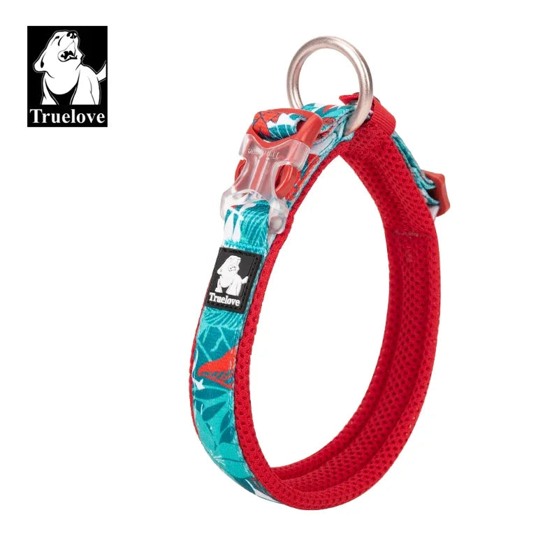 Floral Pet Collar Best Padded Comfort Cushion Camouflage Small Medium and Large Dogs and Pets Running Outdoors TLC5273