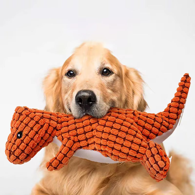 Pets Dog Chew Stuffed Funny Dinosaur Shape Cats Corn Wool Vocal Toy Apply to Training Exercise Simulation Animal Chihuahua Toys