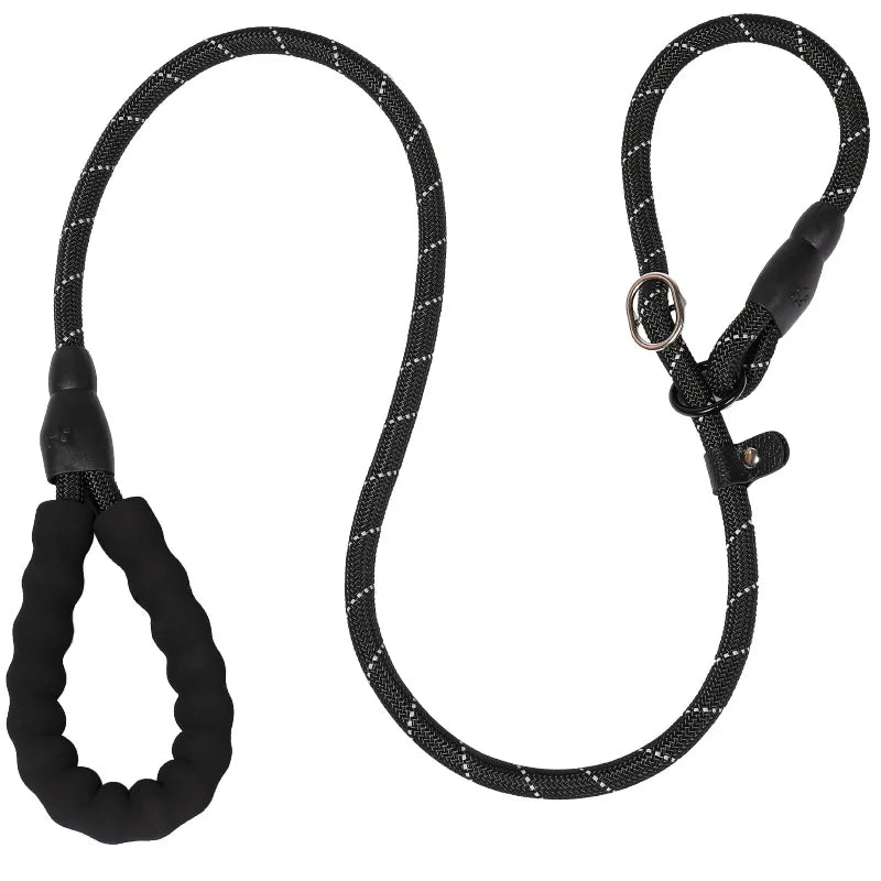 Dog Leash Nylon Reflective Running Leashes Rope Collar 2 in 1 Adjustable Collar Small Meidum Large Pet Harness Leash Dog Collars