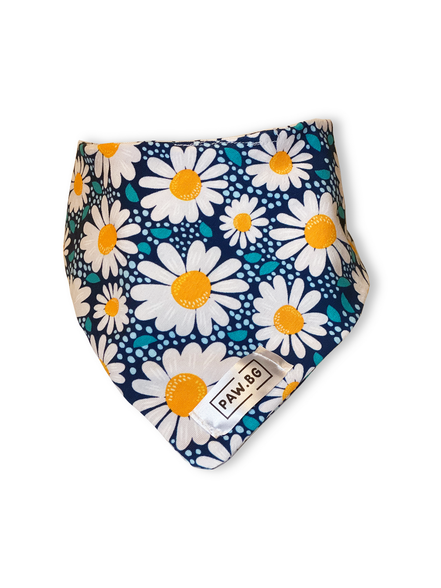 Hand-made Dog Bandana by Paw.BG (Daisies)