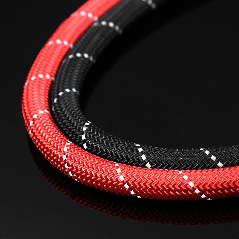 Dog Leash Nylon Reflective Running Leashes Rope Collar 2 in 1 Adjustable Collar Small Meidum Large Pet Harness Leash Dog Collars