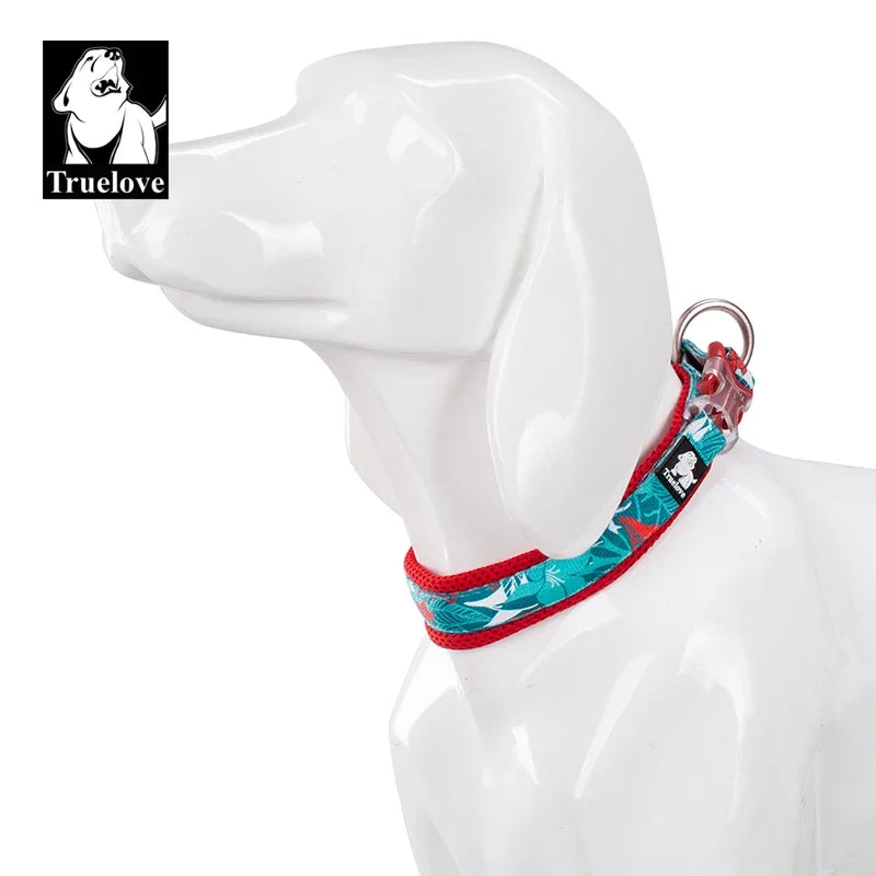 Floral Pet Collar Best Padded Comfort Cushion Camouflage Small Medium and Large Dogs and Pets Running Outdoors TLC5273