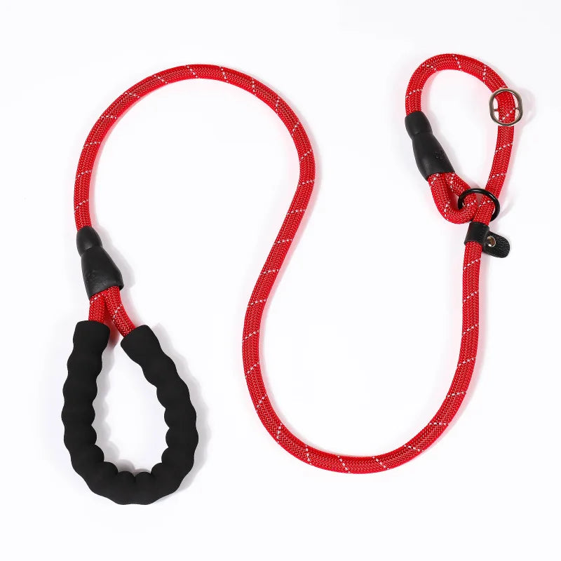 Dog Leash Nylon Reflective Running Leashes Rope Collar 2 in 1 Adjustable Collar Small Meidum Large Pet Harness Leash Dog Collars