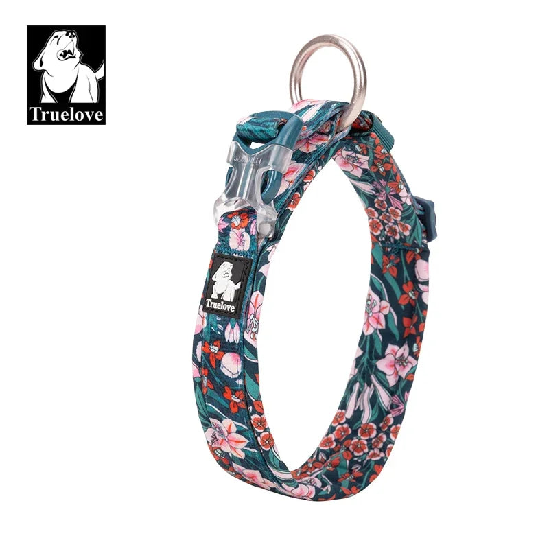 Floral Pet Collar Best Padded Comfort Cushion Camouflage Small Medium and Large Dogs and Pets Running Outdoors TLC5273