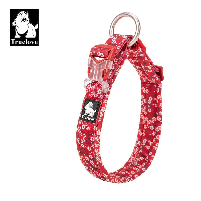 Floral Pet Collar Best Padded Comfort Cushion Camouflage Small Medium and Large Dogs and Pets Running Outdoors TLC5273