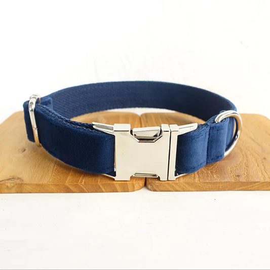 Navy Blue Adjustable Dog Collar