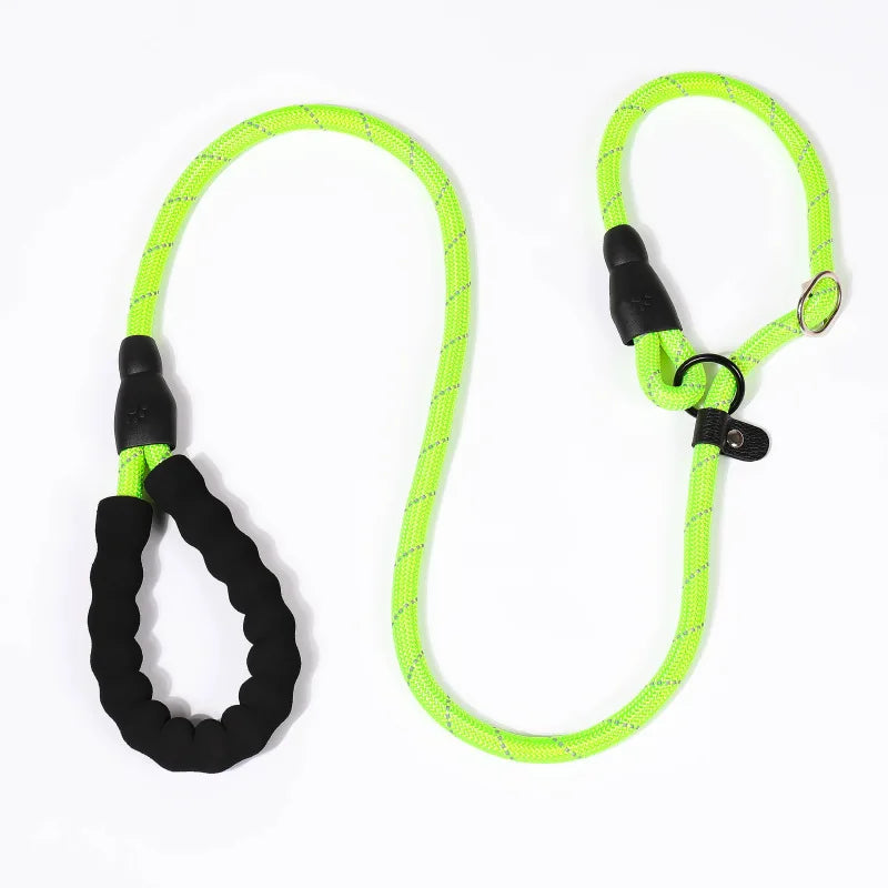 Dog Leash Nylon Reflective Running Leashes Rope Collar 2 in 1 Adjustable Collar Small Meidum Large Pet Harness Leash Dog Collars