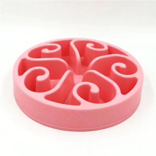 Slow Feeder Bowl for Cats and Dogs - Puzzle Design